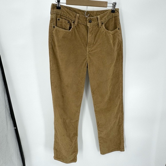 Levis Corduroy Pants Men’s 29x30 Brown Tan 100% Cotton Classic Fall IRREGULAR - Picture 1 of 12
